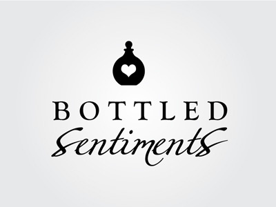 Bottled Sentiments Logo design logo