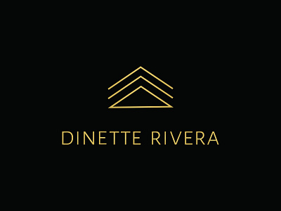 Dinette Rivera Logo chevron logo design pyramid triangle