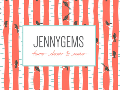 Jennygems Twitter background branding media social