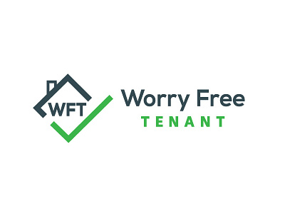 Worry Free Tentant design logo