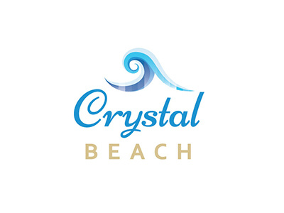 Crystal Beach design logo