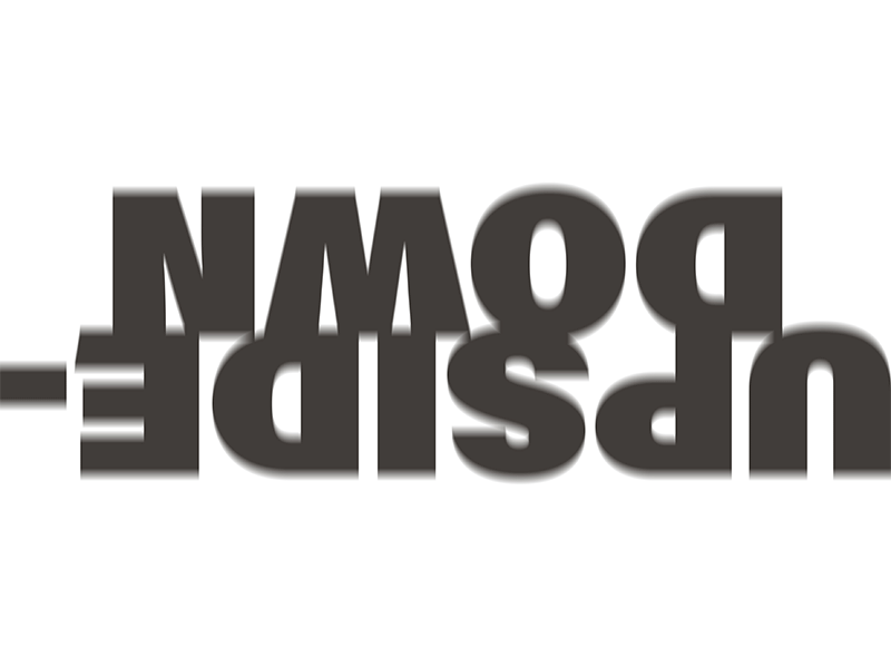 Upside Down animated design gif typography