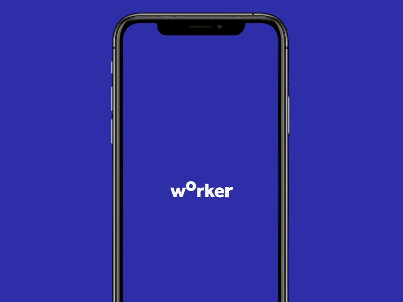 Worker – Staff App Dashboard animated app concept design flinto gif logo prototype sketch staff ui