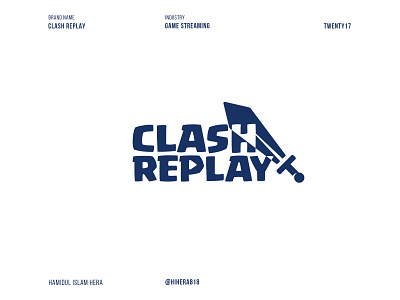 Clash Replay - Logo Design brand identity branding design graphic design logo logo design logo design case study modern logo