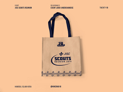 JISC Scouts Reunion 2019 - Event Logo & Merchandise Design brand identity branding clothing design graphic design logo logo design merchandise modern logo