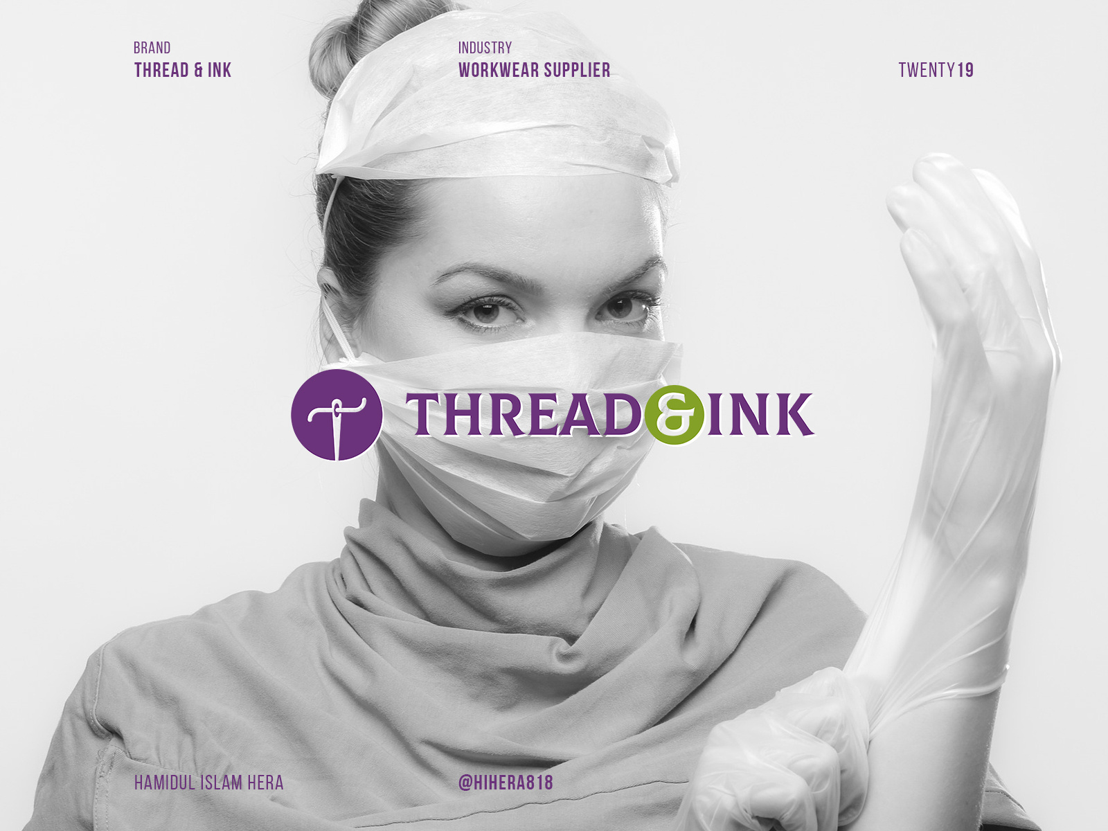 Thread & Ink Logo Design by Hamidul Islam Hera on Dribbble