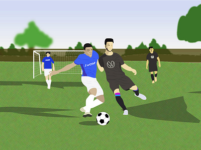 football Illustration adobe illustrator illustration vector