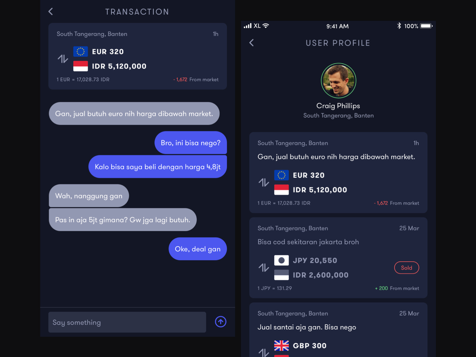 User Profile & Chat by Antigravity on Dribbble