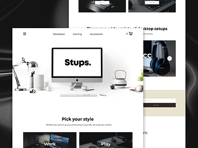 Stups. − Landing Page Design