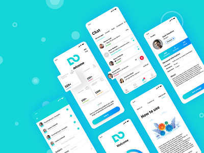 2Do Redesign app blue design flat ui ux