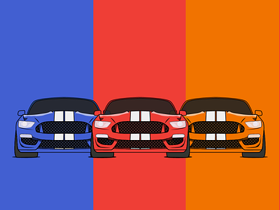 Mustang Shelby illustration Series