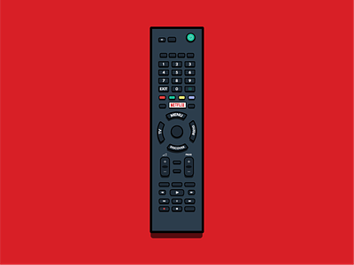 Netflix and Chill remote illustration art design flat design flat illustration flatdesign graphic design graphicdesign illustration illustrations netflix remote control typography vector