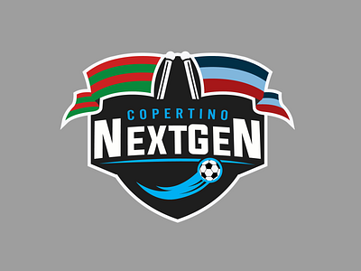 NextGen Junior football match branding design football football club graphic design graphicdesign logo logodesign logotype match shield vector
