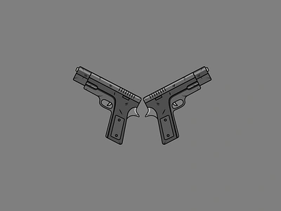 Flat Guns Illustration design flat design flat illustration flatdesign graphic design graphicdesign illustration vector