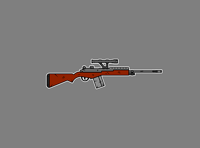 Flat Rifle Illustration 2 design flat design flat illustration flatdesign graphic design graphicdesign illustration vector