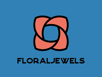 FloralJewels logo branding flat flat design graphic graphic design logo logodesign