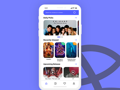 Moofies Dribble debut debutshot ios mobile app mobile app design mobile ui movie app ui ux