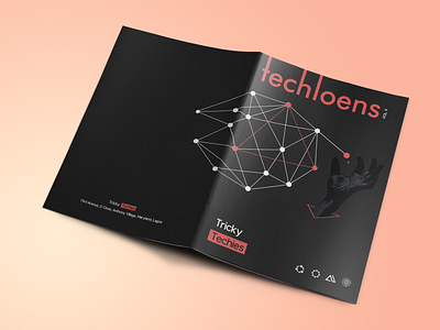 Techleons Sample Cover branding cover magazine magazine cover magazine design simple