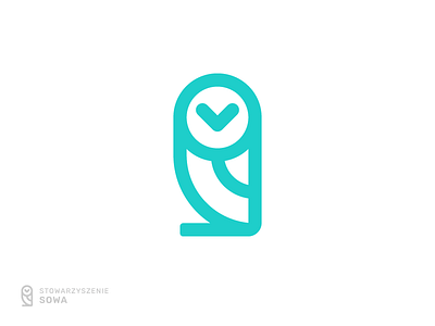 Stowarzyszenie SOWA - Logo Design animal association branding icon logo minimal organization owl soft symbol