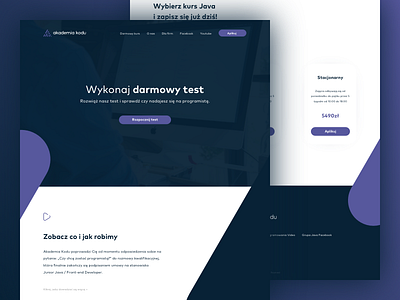 Akademia Kodu - Landing page