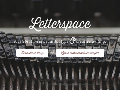 Letterspace logo type typography web web design website writing