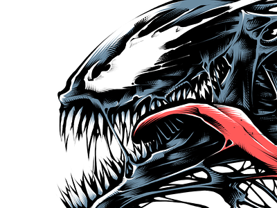 Venom Fan art comic lllustration marvel spiderman venom