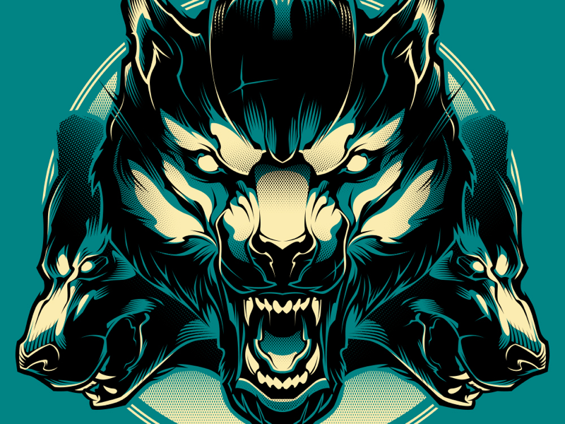 Download Wolf vector art by Charles Adi on Dribbble