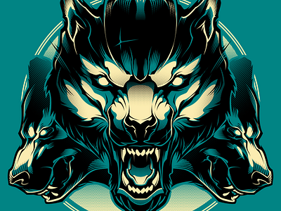 Wolf Vector Art By Charles Adi On Dribbble