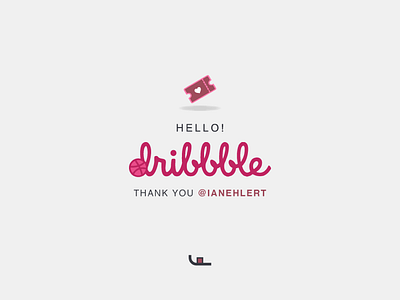 I’am a Dribbble player! debuts graphics hello dribbble invitation