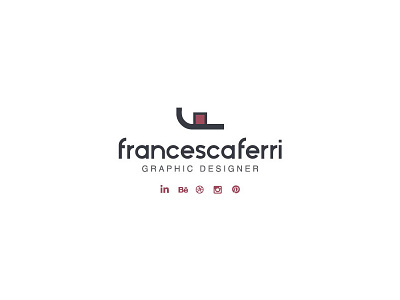 F - Personal Brand branding f letter fucsia graphic logo design social vettore