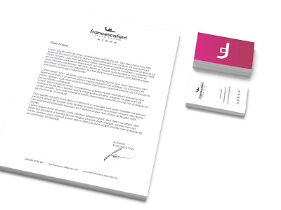 F - Corporate Identity brand business card corporate identity f letter letterhead