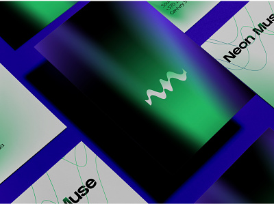 Neon Muse, Wave Logo Full Branding branding colorful design design fresh design graphic design illustration logo minimalist neon ui vector wave logo
