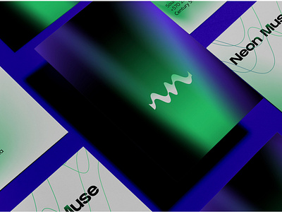 Neon Muse, Wave Logo Full Branding