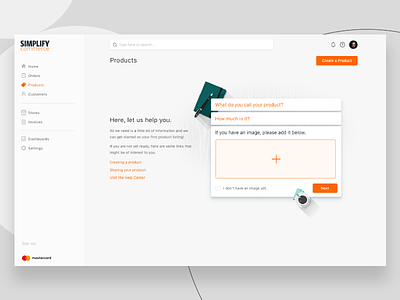Empty State Concept application ecommerce empty state form ui web