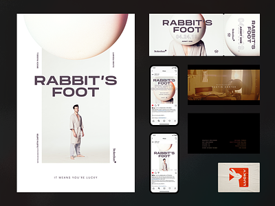 Rabbit's Foot — Collateral credits label movie poster social ticket typography