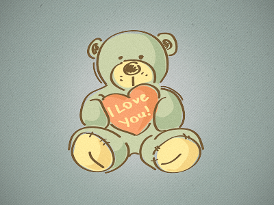 Just Teddy Bear bear illustration kid teddy toy