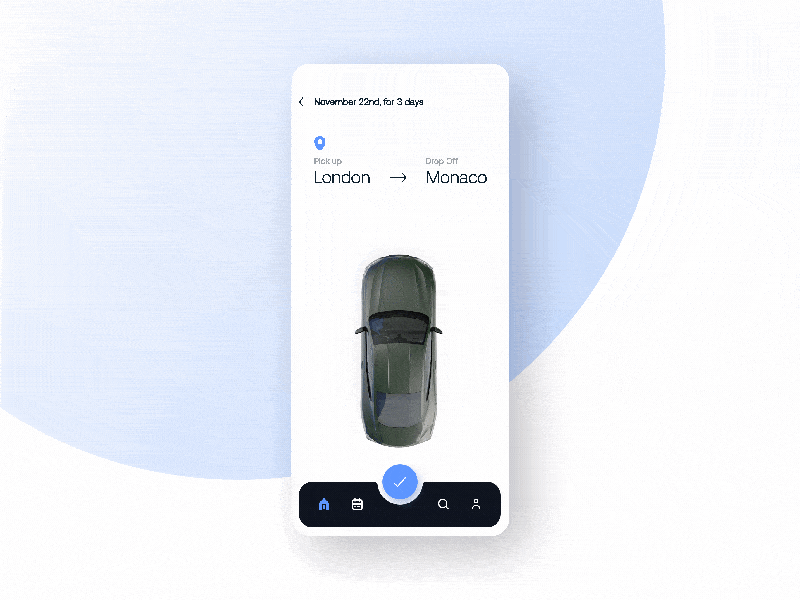 Car Rental App 3d bmw car cinema 4d concept design rental travel ui