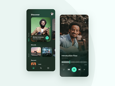 Music App app concept music app music player ui