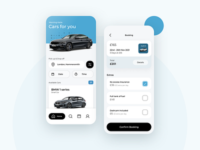 Car Rental android app car car rental ios prompt rent ui ui ux uidesign