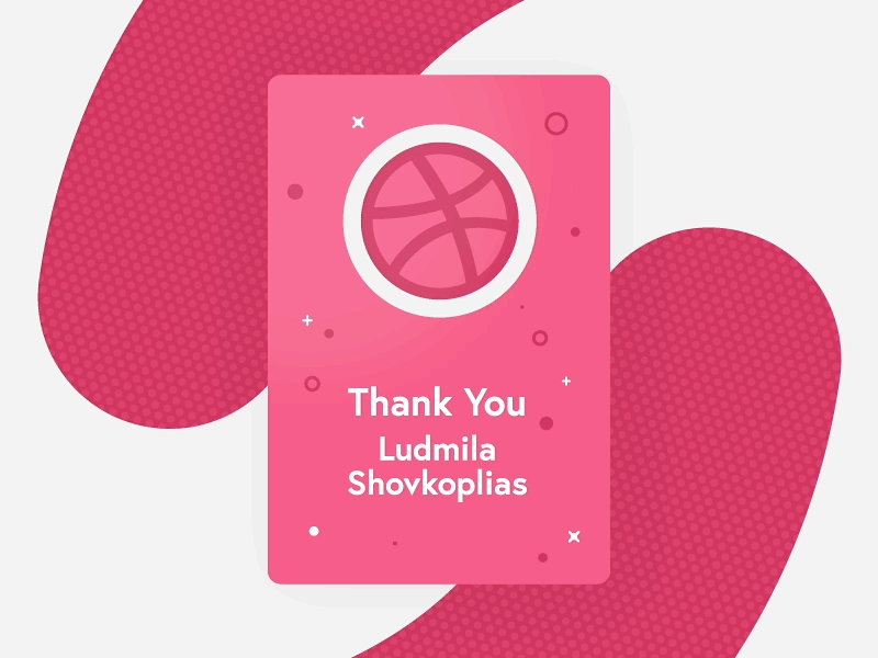 Dribbble dribbble thank you