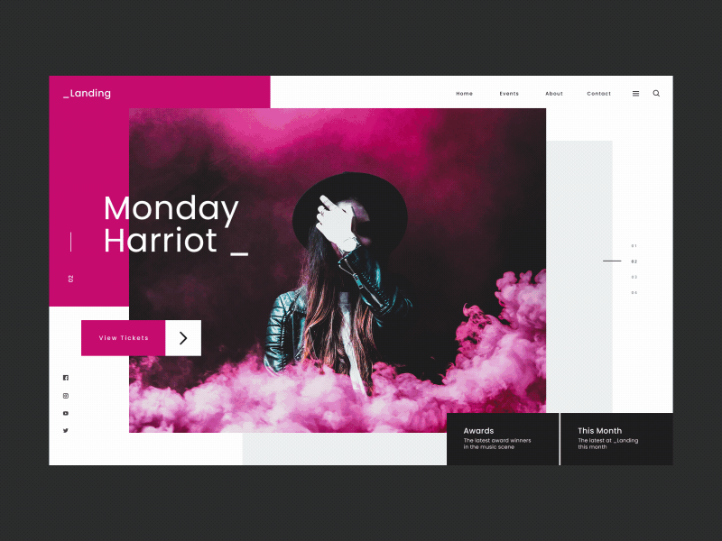 UI challenge #003 - Landing Page 003 3 animated daily landing page ui