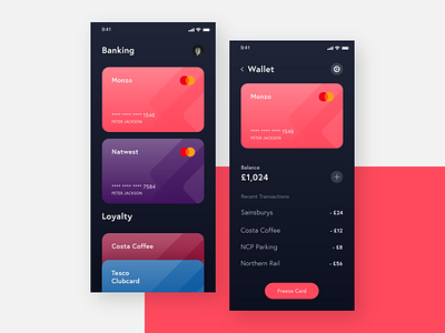 Wallet App bank cards credit card fintech pay payment wallet