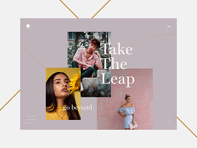 Take The Leap – Editorial Concept concept desktop gobeyond homepage landingpage leap sketch