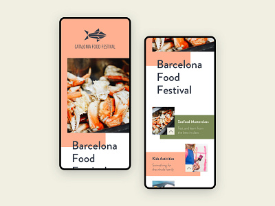 Food Festival Homepage concept design food landing sketch ui