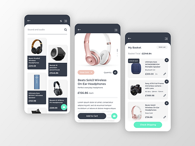 Shopping app concept