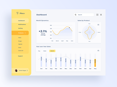 Sales Dashboard Concept