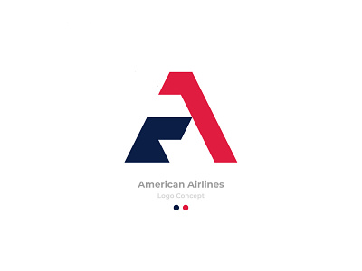 American Airlines a airlines american art blue brand branding color design graphic logo red star typography