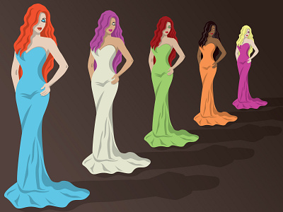 Women in Evening Dresses