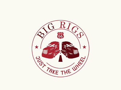 BigRigsLogo big brand classic logo ride rigs route style truck vintage