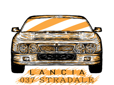 Lancia 037 Stradale 037 1982 auto car classic graphic illustration lancia scalable stradale vector vintage
